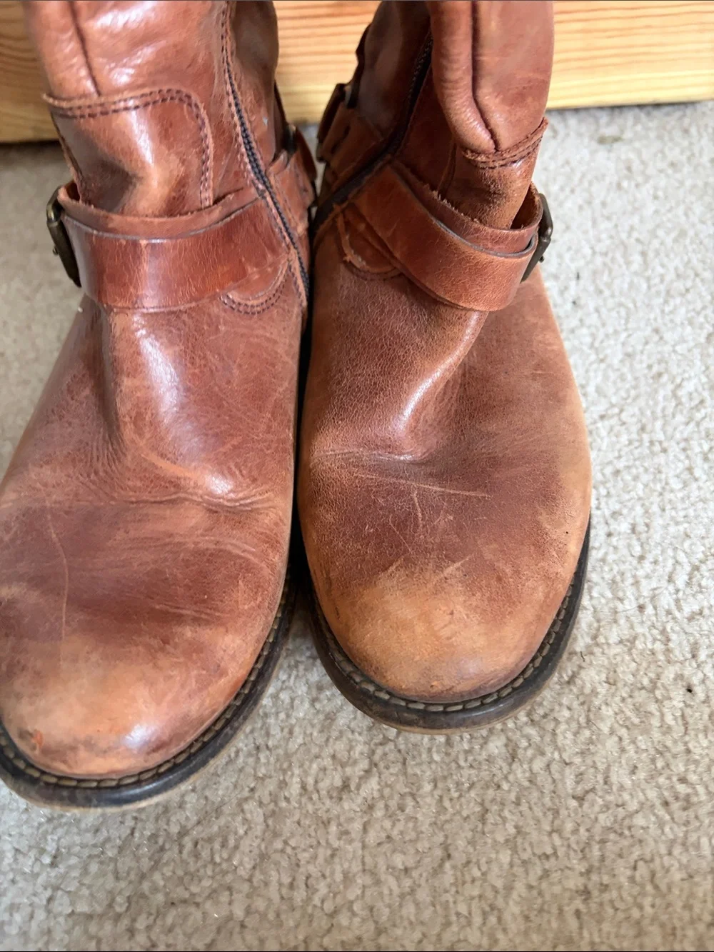 hinge Tall Riding Boots Brown - Picture 6 of 10